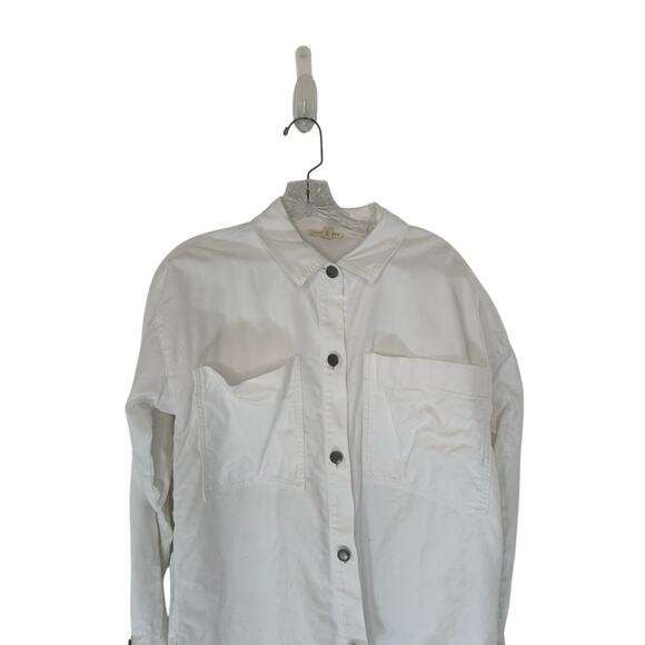 Eileen Fisher White Basic Full Button Coastal Grandma Lagenlook Jacket XXS - Picture 4 of 12